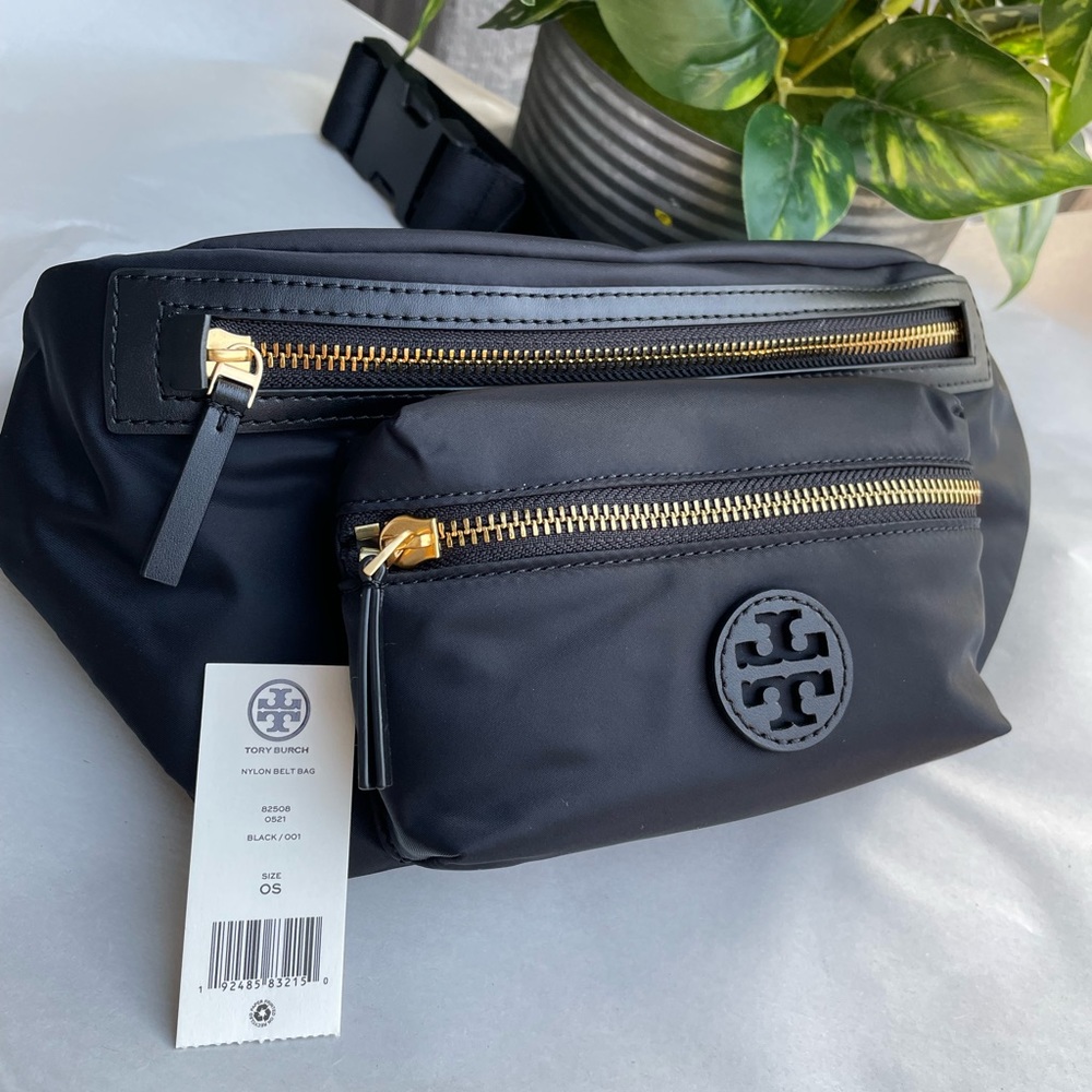 New, authentic Tory Burch nylon belt bag black 161103 - Picture 4 of 13